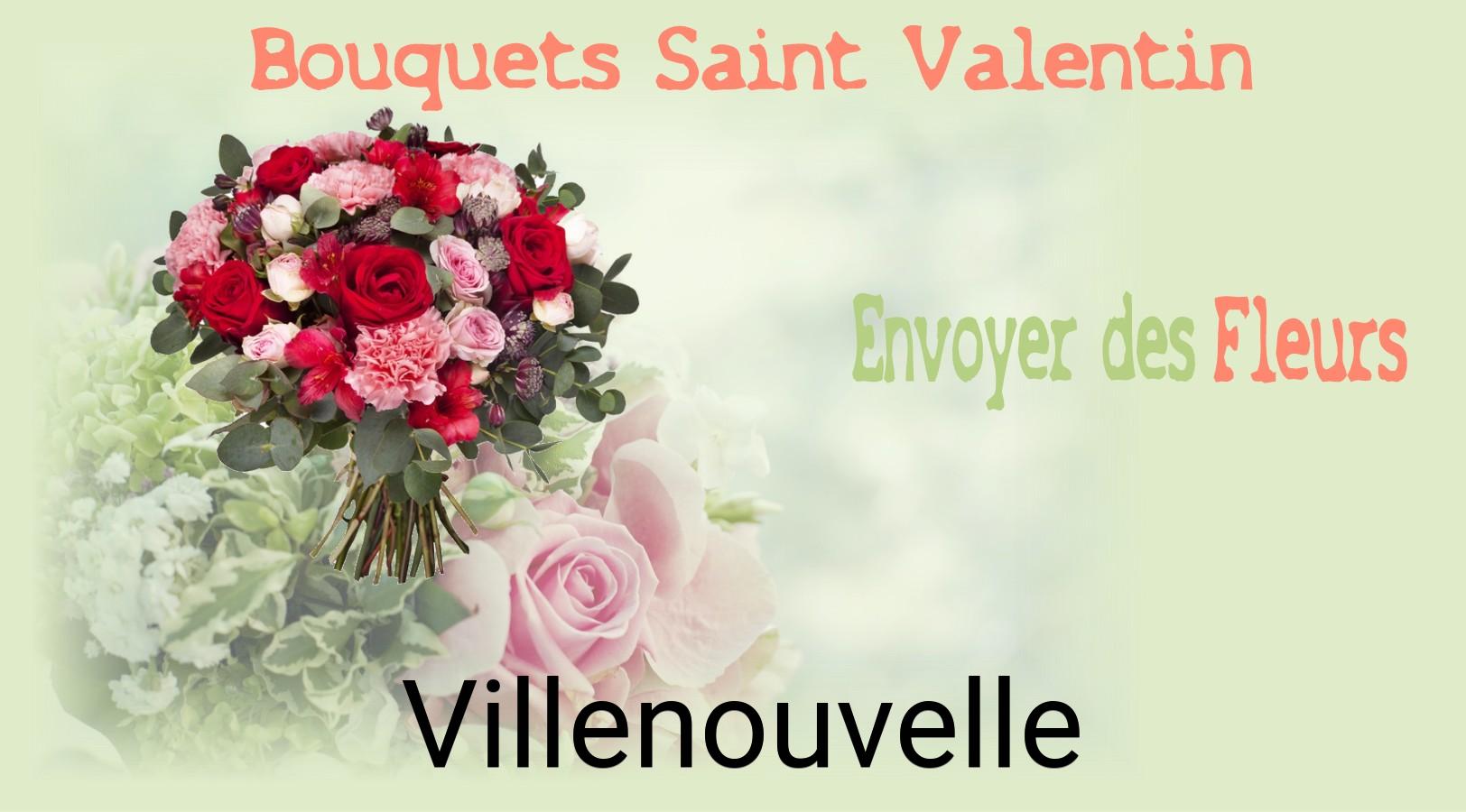 Roses de Saint-Valentin livrées à Villenouvelle